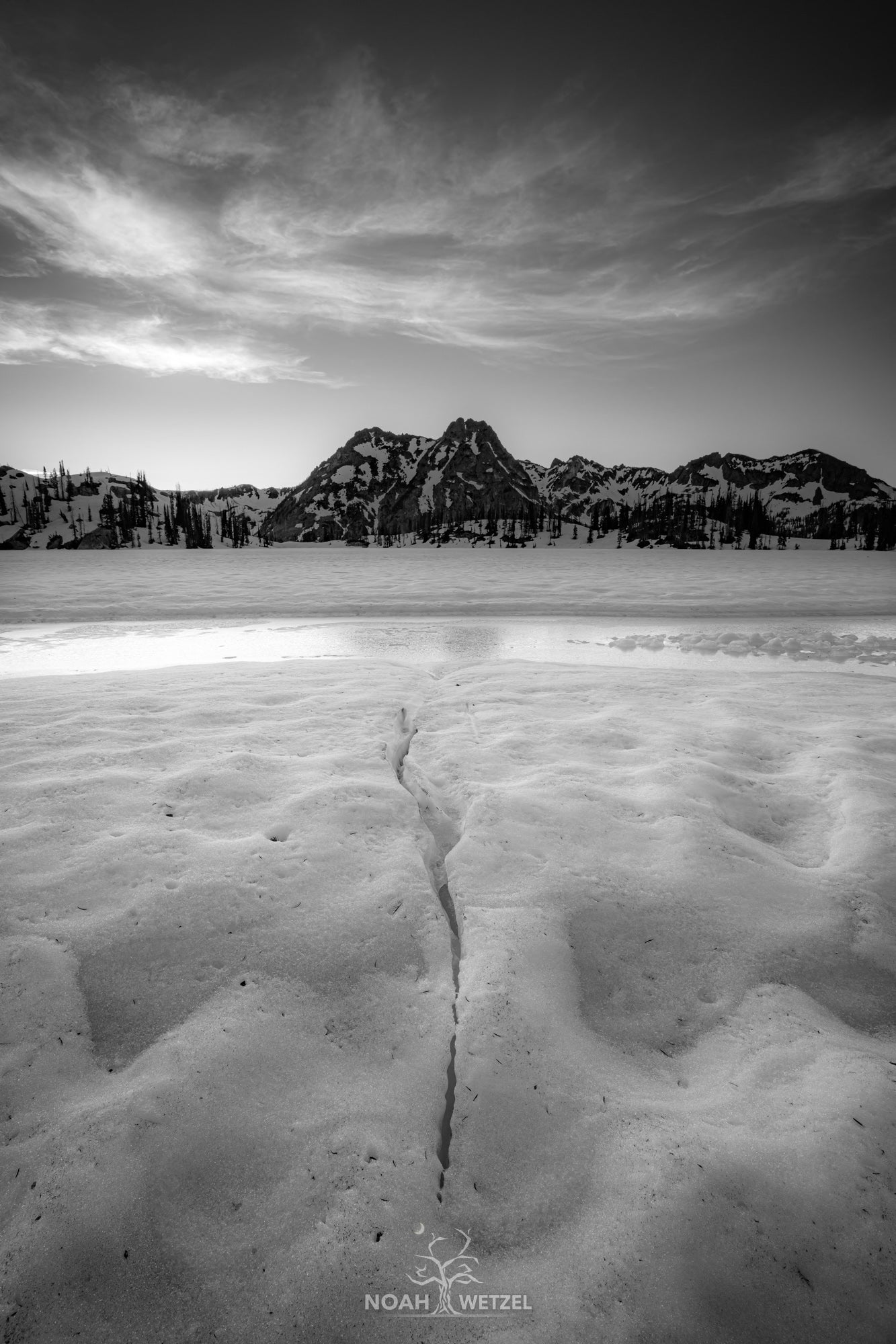 Alpine Thaw Twilight - BW