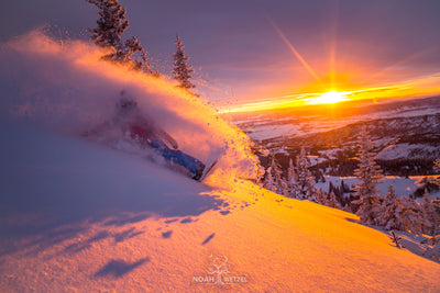 Surfing the Alpenglow