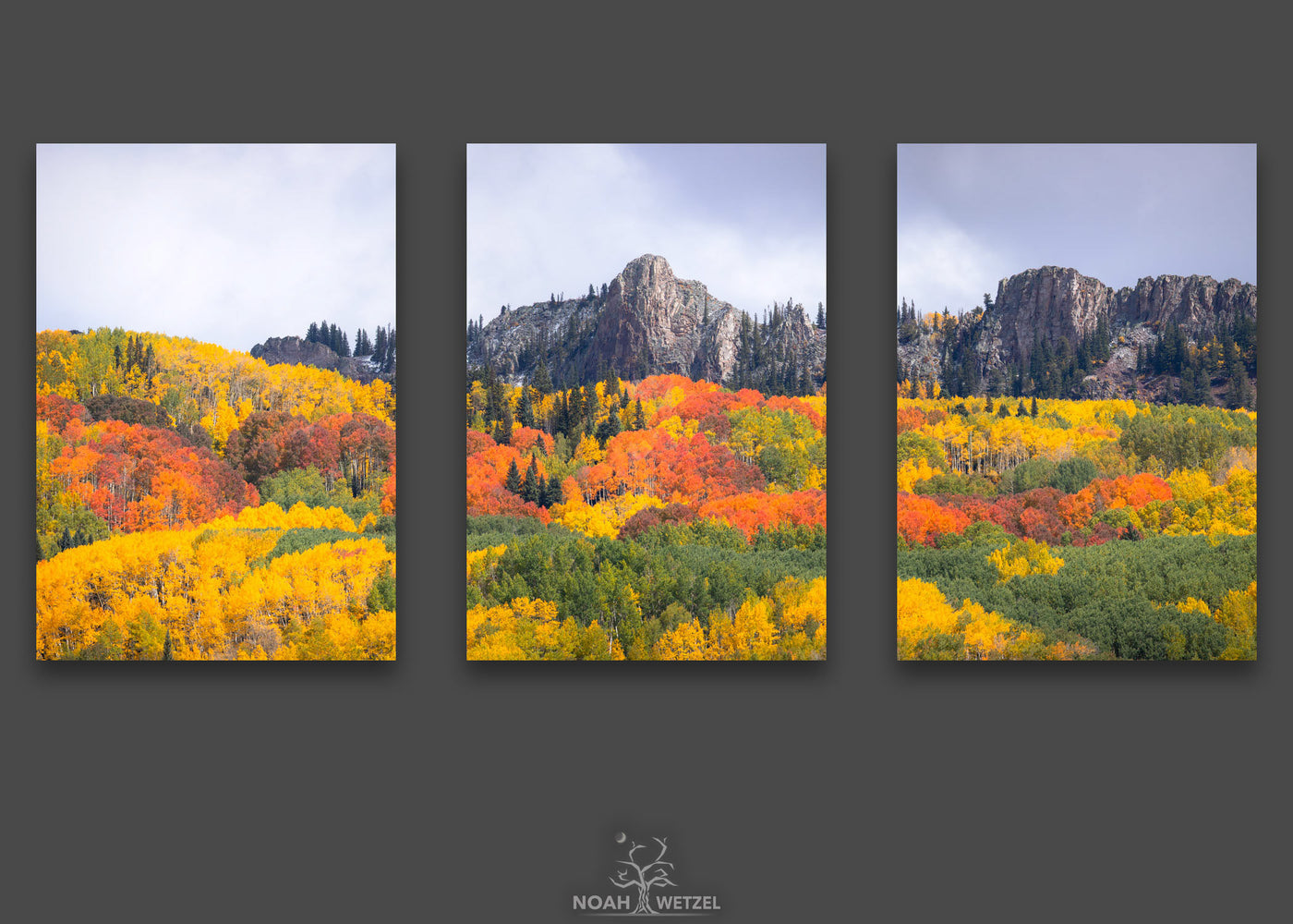 Colorado Autumn Majesty - Triptych
