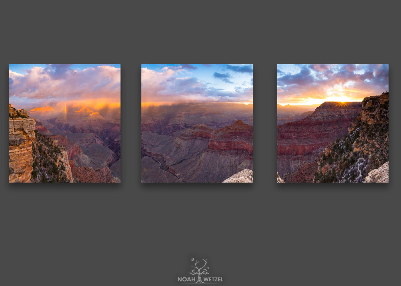 Grand Canyon Majesty - Triptych