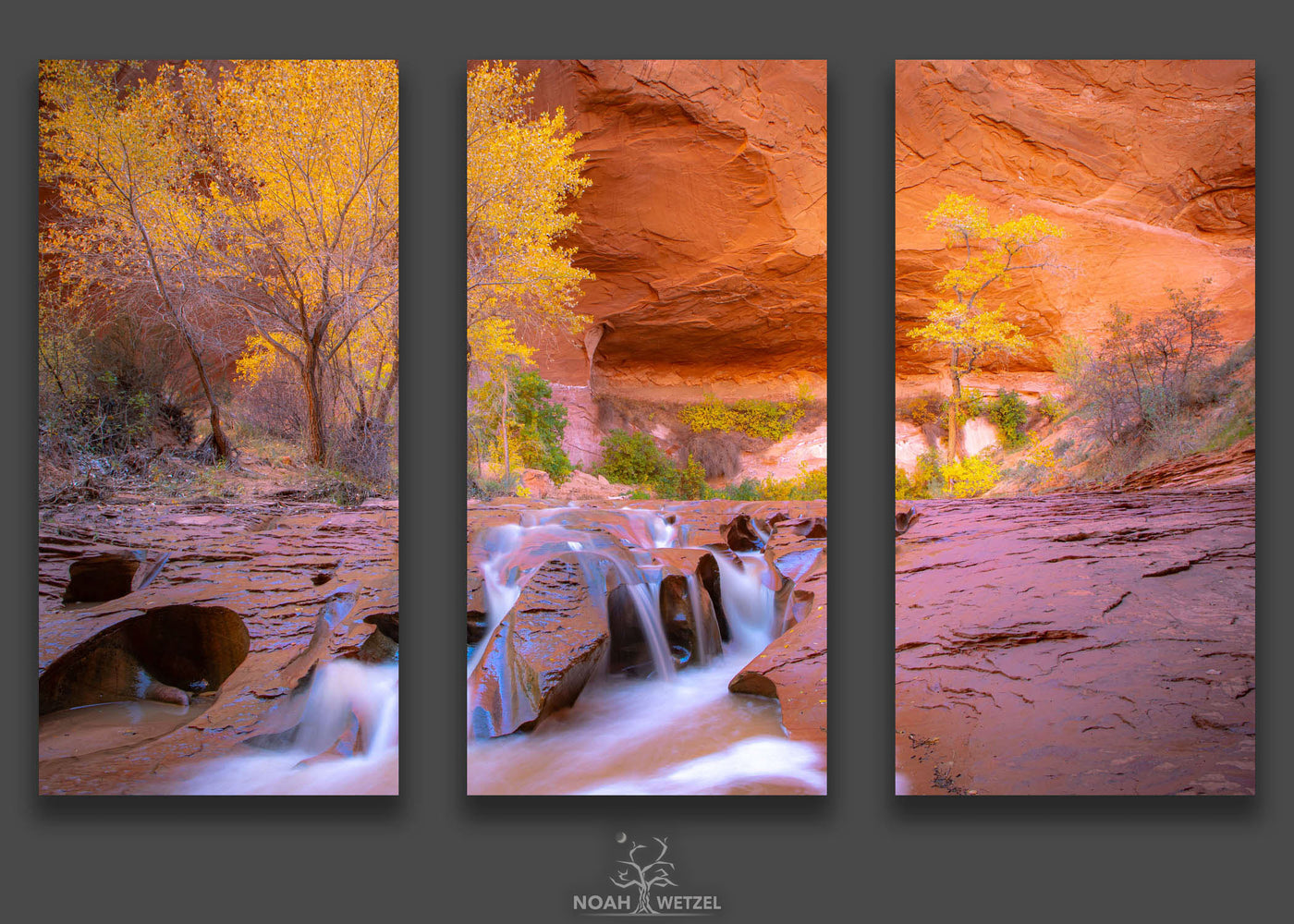 Oasis Cascade - Triptych